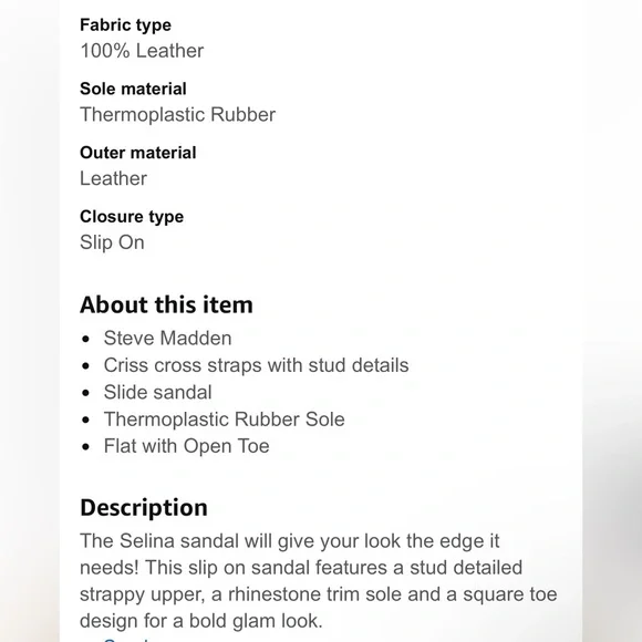 🍄SPRING SALE- firm price 🍄Steve Madden Black Studded Gladiator Flats - Picture 3 of 16